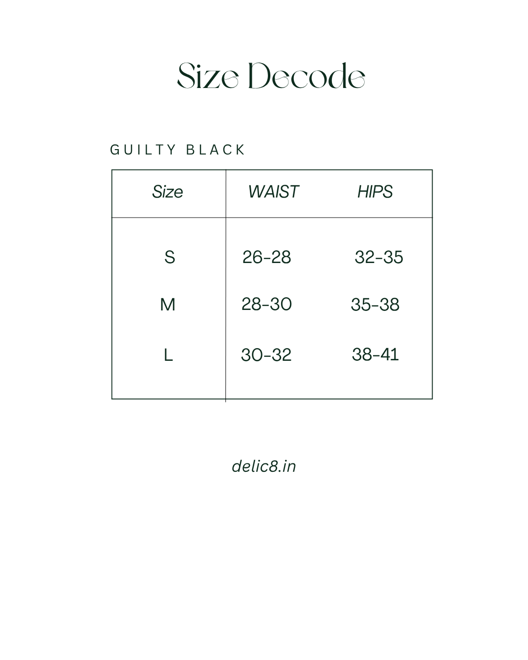 GUILTY BLACK SKIRT